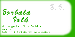 borbala volk business card